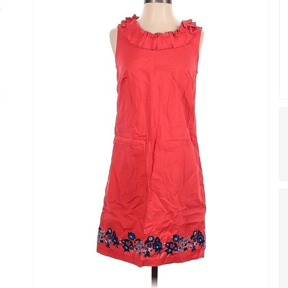 TALBOTS Sleeveless Ruffle Preppy Dress Size 4p (Petite) - Picture 1 of 3